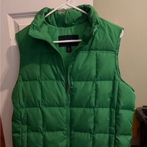 Green Puffer Vest women’s